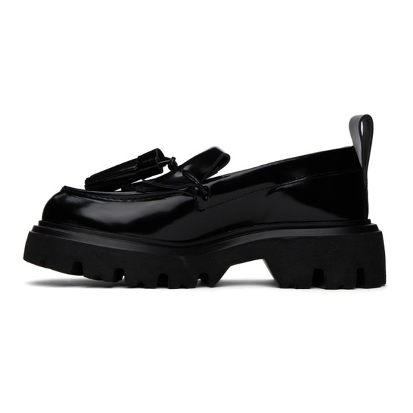  MSGM Black Tassel Loafers 232443F121003