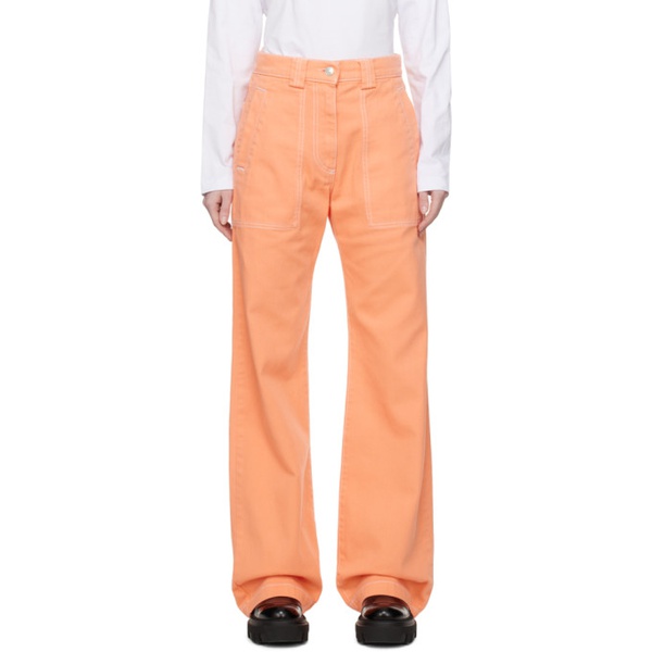  MSGM Orange Baggy Jeans 231443F069003