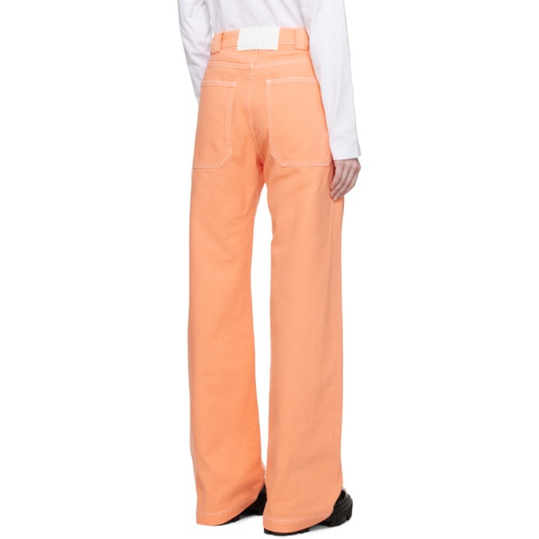  MSGM Orange Baggy Jeans 231443F069003