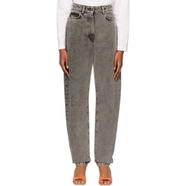 MSGM Gray Pantalone Jeans 222443F069003