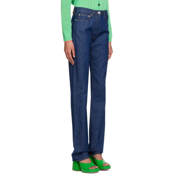  MSGM Blue Tailored Jeans 231443F069000