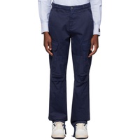 MSGM Blue Paneled Cargo Pants 232443M188000