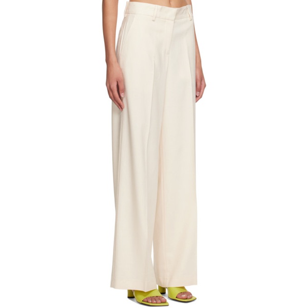  MSGM 오프화이트 Off-White Straight Trousers 231443F087000