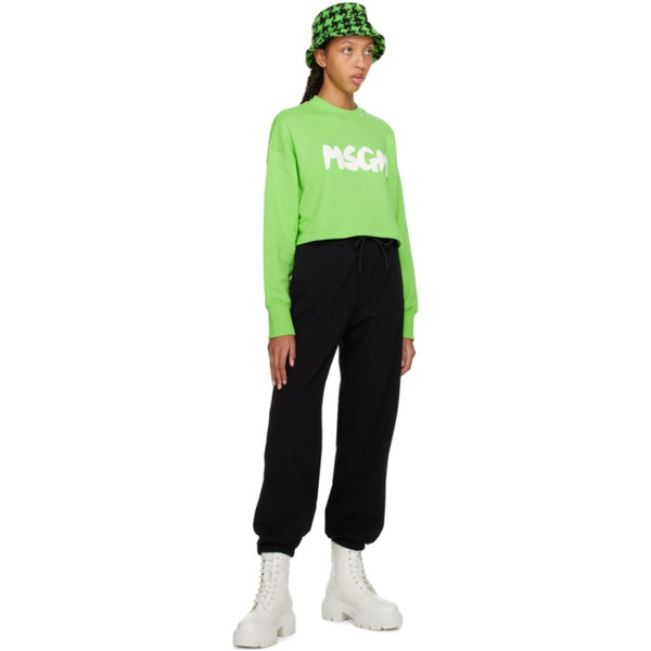  MSGM Black Pantalone Lounge Pants 222443F086002