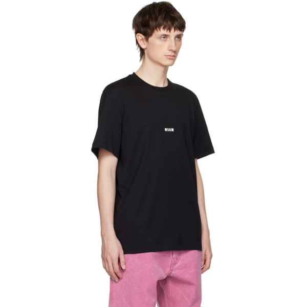  MSGM Black Printed T-Shirt 232443M213007