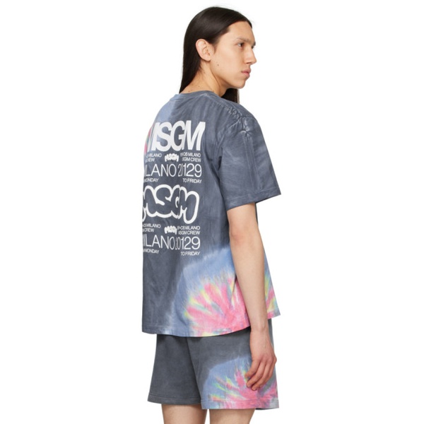  MSGM Gray Burro Studio 에디트 Edition T-Shirt 231443M213017
