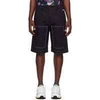 MSGM Black Contrast Shorts 231443M193001