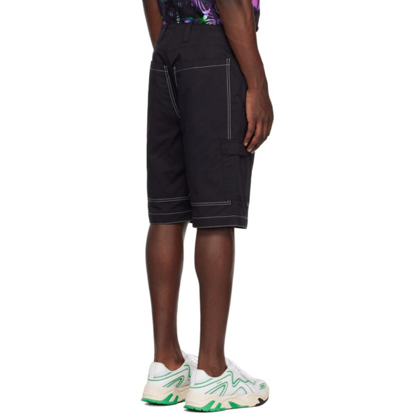  MSGM Black Contrast Shorts 231443M193001