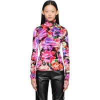 MSGM Multicolor Printed Turtleneck 232443F099002