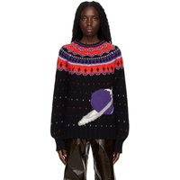 MSGM Black Space Sweater 222443F096004