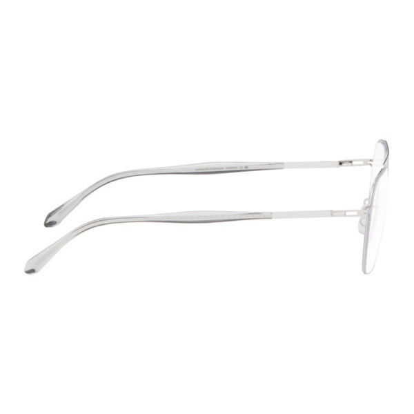  마이키타 MYKITA Silver Arlo Glasses 241512M133002
