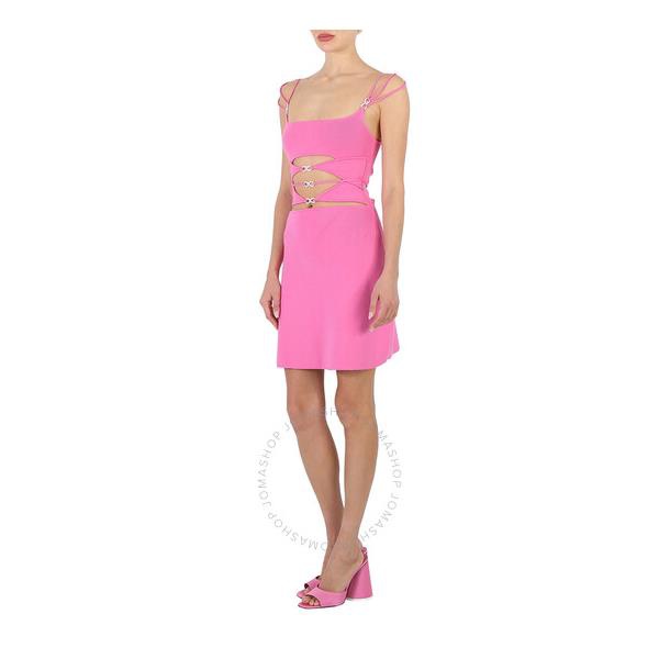  Mach & Mach Ladies Pink Matilde Crystal Bow Dresses R23-C0254-KN4-3S8
