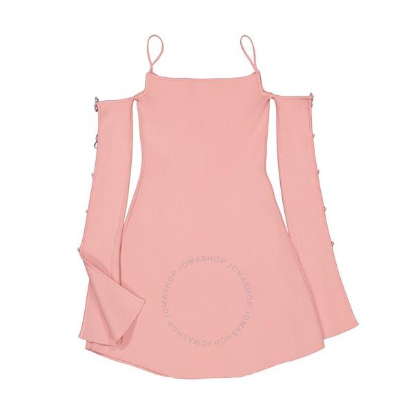  Mach & Mach Ladies Light Pink Amelie Crystal Embellished Cutout Mini Dress R23-C0284-KN4-3CY