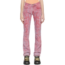 MadeMe SSENSE Exclusive Pink Laser Butterfly Jeans 231063F069010