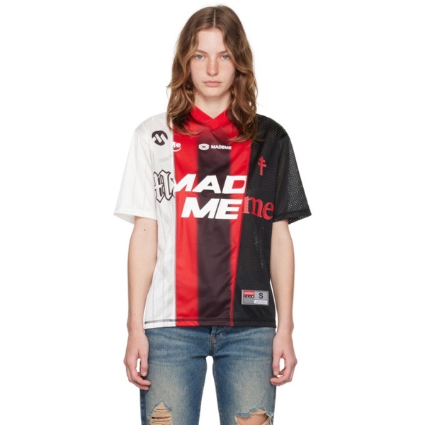  MadeMe SSENSE Exclusive Red Soccer T-Shirt 242063F110003