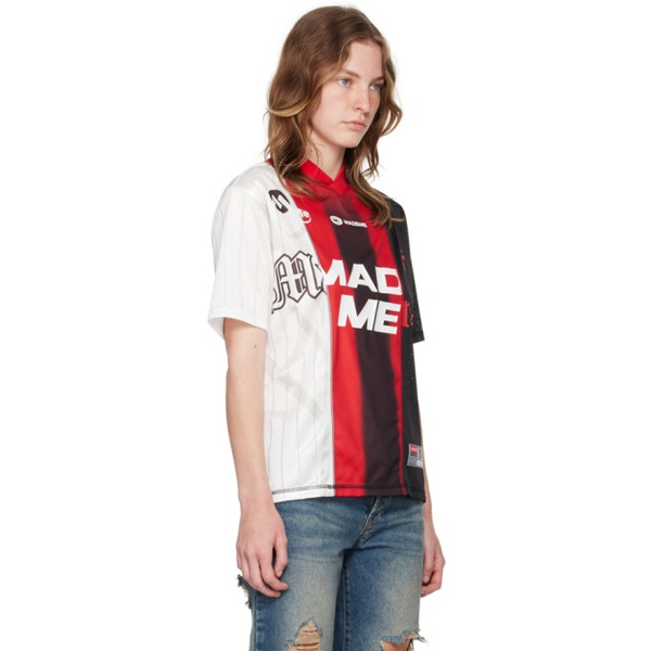  MadeMe SSENSE Exclusive Red Soccer T-Shirt 242063F110003