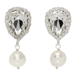 마그다 부트림 Magda Butrym Silver Pearl Drop Dangle Earrings 232533F022003