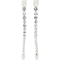 마그다 부트림 Magda Butrym Silver Crystal Drop Earrings 241533F022000