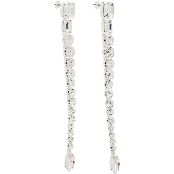  마그다 부트림 Magda Butrym Silver Crystal Drop Earrings 241533F022000