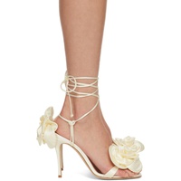 마그다 부트림 Magda Butrym White Double Flower Heeled Sandals 241533F125014