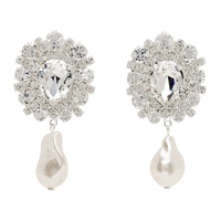 마그다 부트림 Magda Butrym Silver Crystal & Pearl Earrings 241533F022002