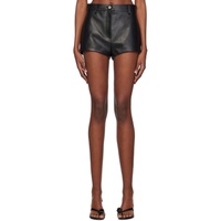 마그다 부트림 Magda Butrym Black High Waist Leather Shorts 241533F088001