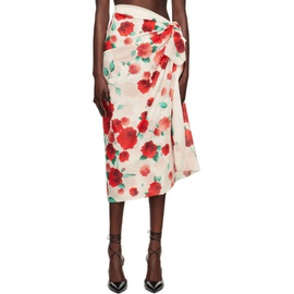 마그다 부트림 Magda Butrym 오프화이트 Off-White Floral Maxi Skirt 231533F093001