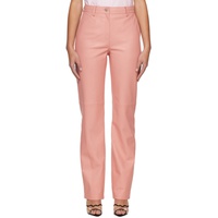 마그다 부트림 Magda Butrym Pink Paneled Leather Pants 231533F084000