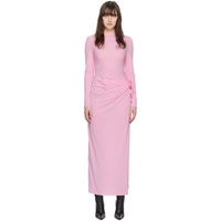 마그다 부트림 Magda Butrym Pink Ruched Maxi Dress 241533F055003