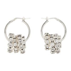 마그다 부트림 Magda Butrym Silver Stacked Hoop Earrings 232533F022000