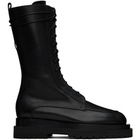 마그다 부트림 Magda Butrym Black Lace-Up Boots 232533F114002