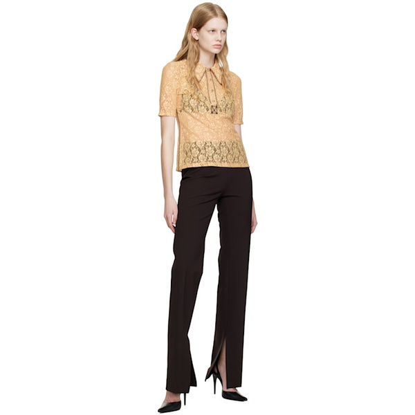  Maiden Name Brown Electra Trousers 231938F087003