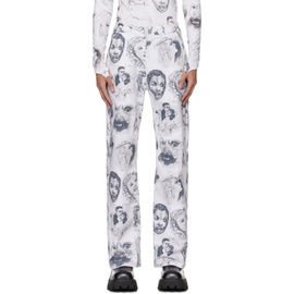메이지 윌렌 Maisie Wilen White Nebula Trousers 241370M191001