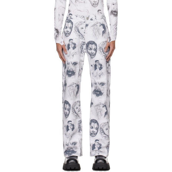  메이지 윌렌 Maisie Wilen White Nebula Trousers 241370M191001