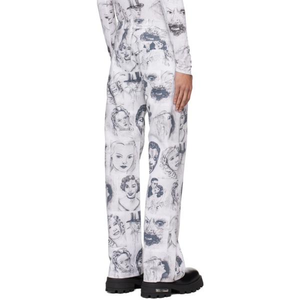  메이지 윌렌 Maisie Wilen White Nebula Trousers 241370M191001