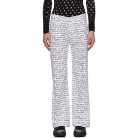 메이지 윌렌 Maisie Wilen White Nebula Trousers 232370M191002