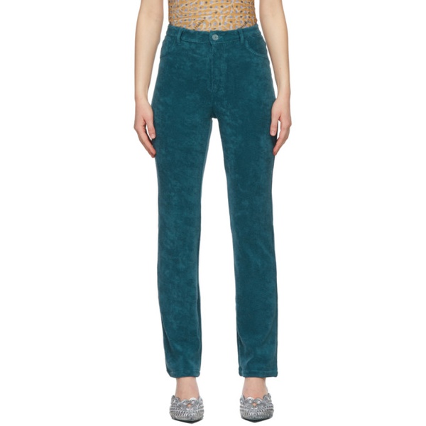  메이지 윌렌 Maisie Wilen SSENSE Exclusive Green Mokumentary Trousers 221370F087005