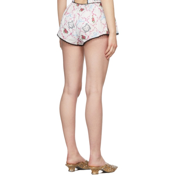  메이지 윌렌 Maisie Wilen White Bedrock Bloomer Shorts 221370F088000