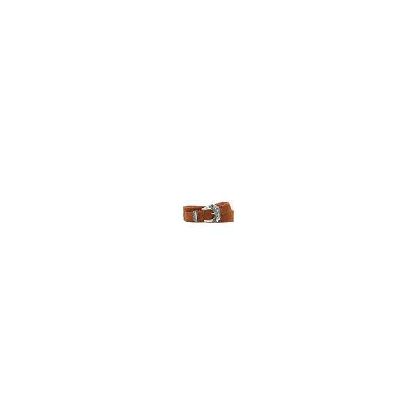  Maison Boinet Brown Leather Adjustable D-Ring Belt 94030AS