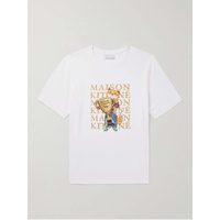 MAISON KITSUNEE Logo-Print Cotton-Jersey T-Shirt 1647597315734976