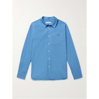 MAISON KITSUNEE Logo-Appliqued Cotton-Poplin Shirt 1647597328581866