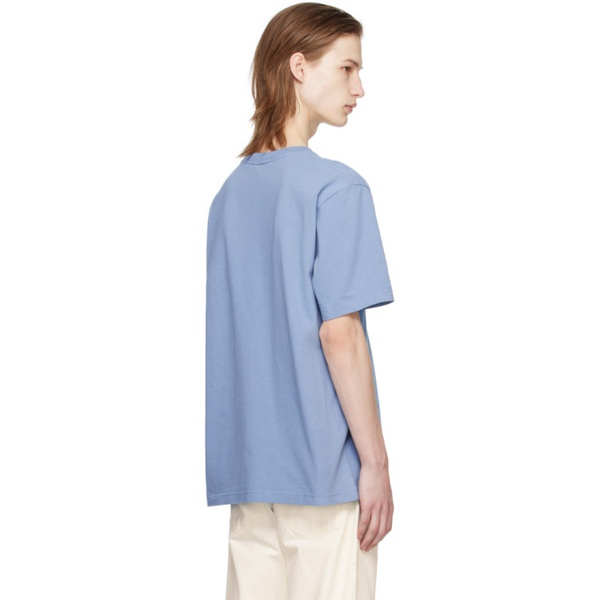 메종키츠네 Maison Kitsune Blue Bold Fox Head T-Shirt 241389M213012