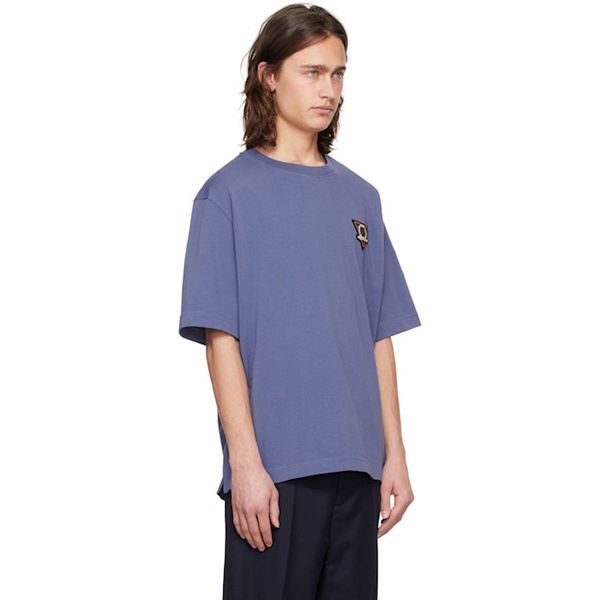 메종키츠네 Maison Kitsune Blue Surf Collage T-Shirt 241389M213049