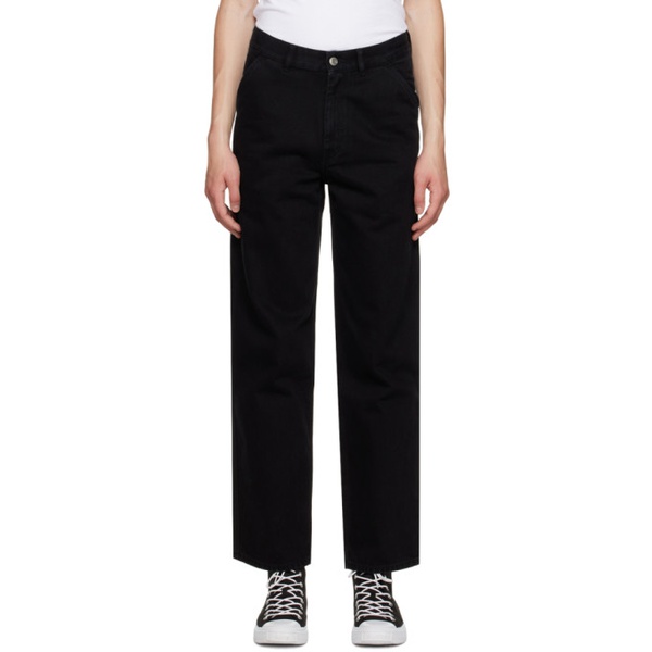 메종키츠네 Maison Kitsune Black Worker Jeans 231389M191006