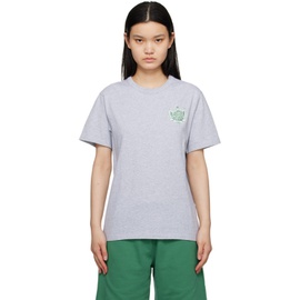 Maison Kitsune Gray Hotel Olympia 에디트 Edition Crest T-Shirt 232389F110007