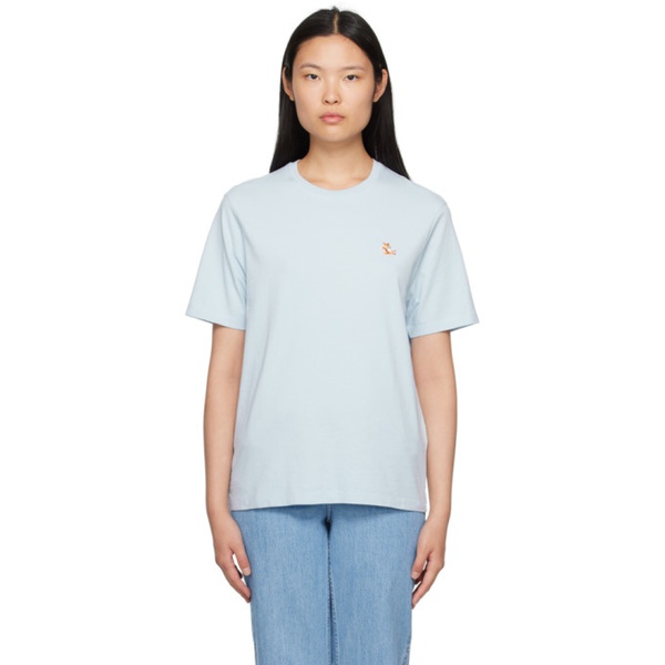 메종키츠네 Maison Kitsune Blue Chillax Fox T-Shirt 232389F110067