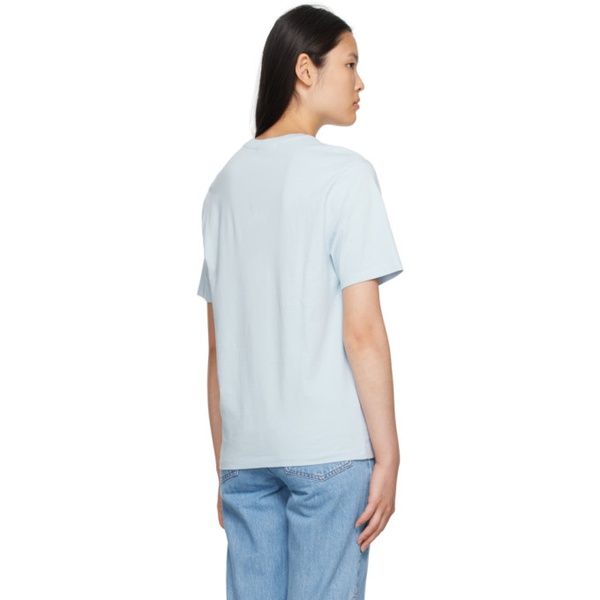 메종키츠네 Maison Kitsune Blue Chillax Fox T-Shirt 232389F110067