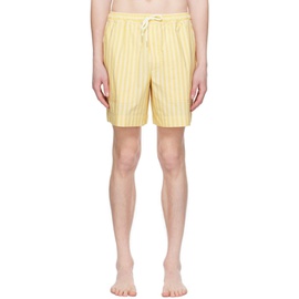 Maison Kitsune Yellow Casual Board Shorts 241389M208000