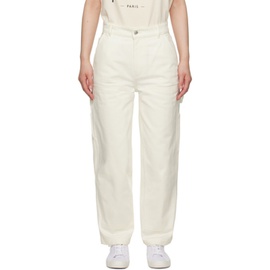 Maison Kitsune 오프화이트 Off-White Pocket Trousers 231389F069000
