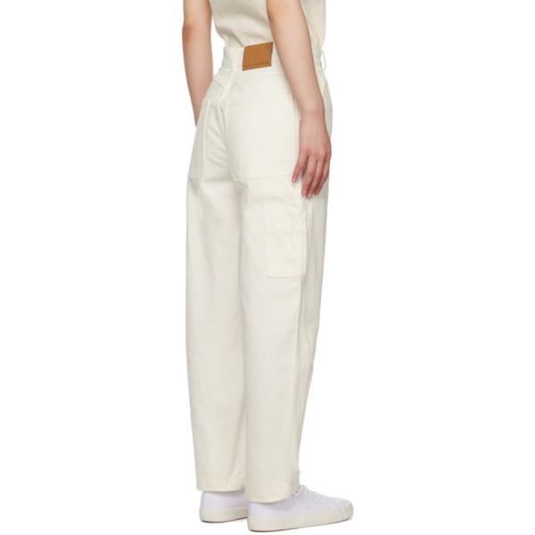 메종키츠네 Maison Kitsune 오프화이트 Off-White Pocket Trousers 231389F069000